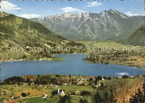 Bad Wiessee Tegernsee mit Bodenschneid Alpenpanorama