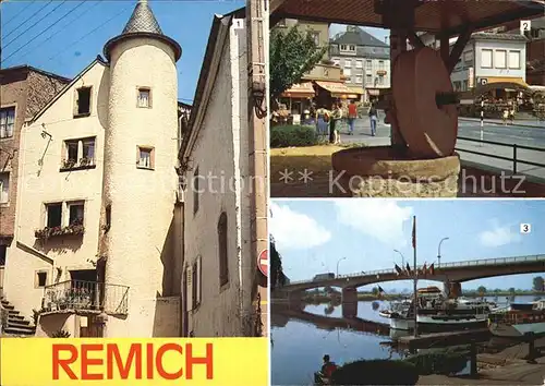 Remich Vieille Tour Ancienne presse a fruits  Kat. Luxemburg