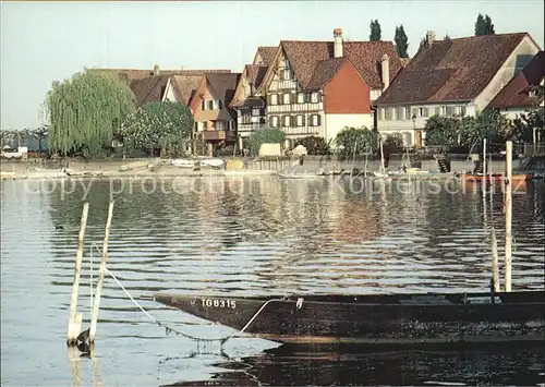 Ermatingen Oberstaad Landesteg Bootsanlegestelle Kat. Ermatingen