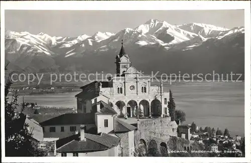 Locarno Lago Maggiore Madonna del Sasso Wallfahrtskirche Alpenpanorama