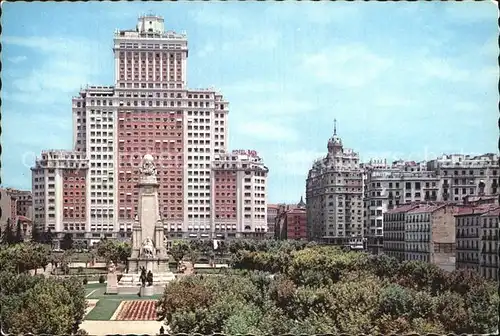 Madrid Spain Edificio Espana Plaza Espana Monumento Kat. Madrid