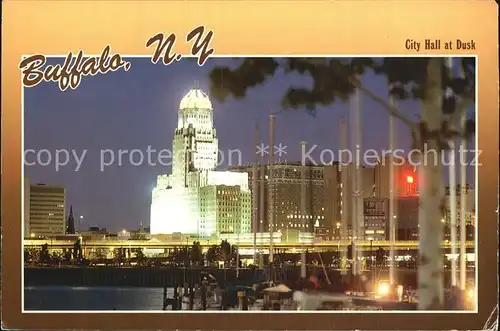 Buffalo New York City Hall at Dusk Kat. Buffalo