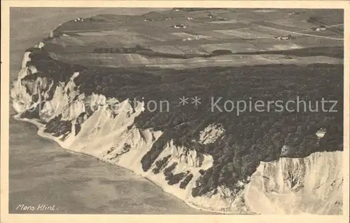 Mons Klint Steilkueste Fliegeraufnahme