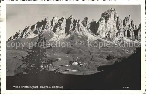 Passo Gardena Dolomiten Gruppo di Cir