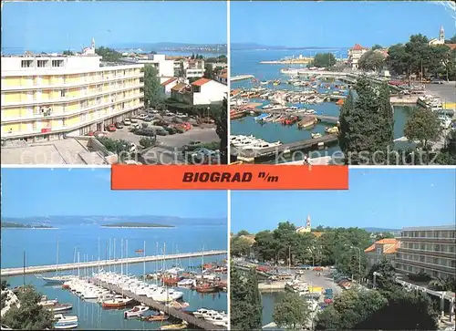 Biograd Teilansicht Hafen