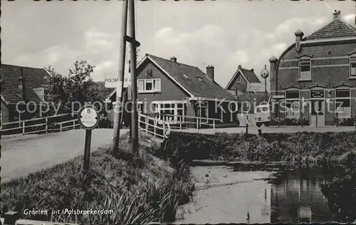 Polsbroekerdam Teich Bruecke Haeuser