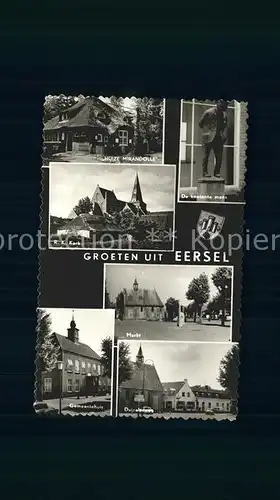 Eersel Huize Mirandolle Monument Kerk Gemeentehuis Markt