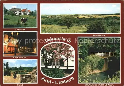 Zuid Limburg Vakwerk Valkenburg Ruine Geulbruecke