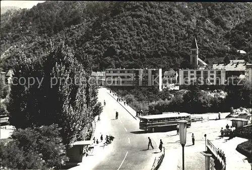 Konjice Teilansicht Kirche Bus