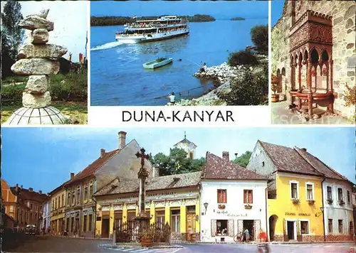 Vac  Duna Kanyar Donauknie Dampfer Ortspartie