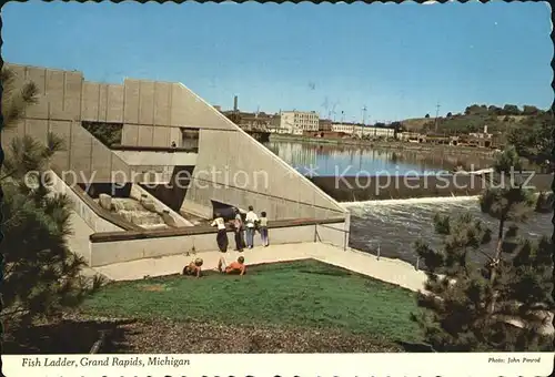 Michigan US State Fish Ladder Grand Rapids