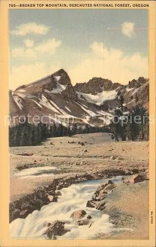 Oregon US State Broken Top Mountain Deschutes National Forest