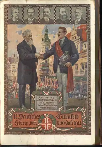 Sport 12. Deutsches Turnfest 1913 Leipzig / Sport /