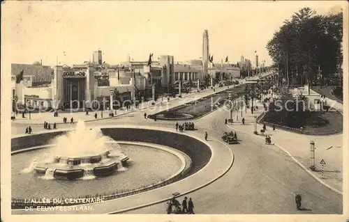 Exposition Bruxelles 1935 Allee du Centenaire  Kat. Expositions