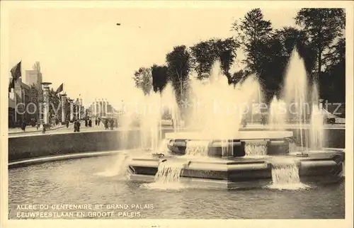 Exposition Bruxelles 1935 Allee du Centenaire  Kat. Expositions