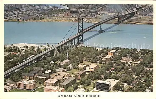 Bruecken Bauwerke Ambassador Bridge Detroit Michigan Windsor Ontario Kat. Bruecken