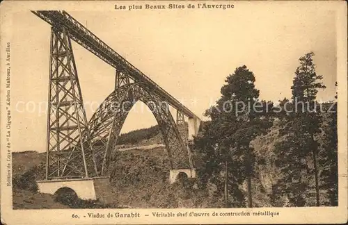 Bruecken Bauwerke Viaduc de Garabit Eisenbahnbruecke Kat. Bruecken