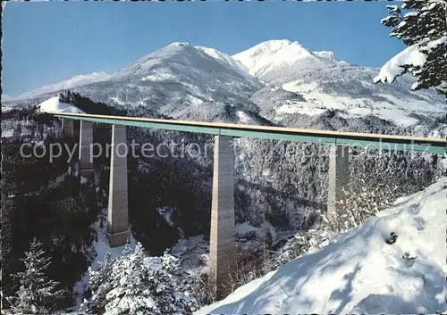 Bruecken Bauwerke Europabruecke Brennerautobahn Schoenberg Nockspitze Kat. Bruecken