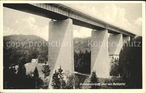 Bruecken Bauwerke Autobahnbruecke Muldental  Kat. Bruecken