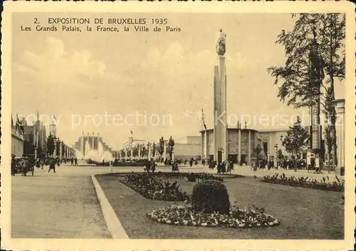 Exposition Bruxelles 1935 Grand Palais France Ville de Paris Kat. Expositions