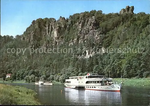 Motorschiffe Saechsische Schweiz Bastei Kat. Schiffe