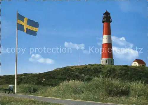 Leuchtturm Lighthouse Hoernum  Kat. Gebaeude