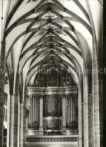 Kirchenorgel Freiberg Dom Silbermannorgel Kat. Musik