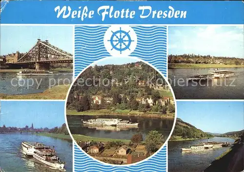 Motorschiffe Weisse Flotte Dresden  Kat. Schiffe