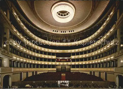 Opergebaeude Wien Staatsoper Innenaufnahme  Kat. Gebaeude