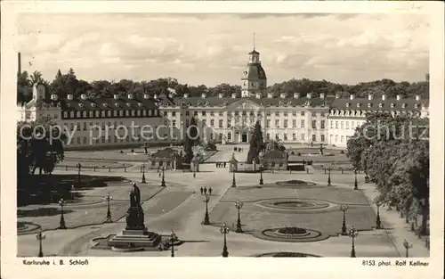 Foto Kellner Rolf Nr. 8153 Karlsruhe Schloss Kat. Fotografie