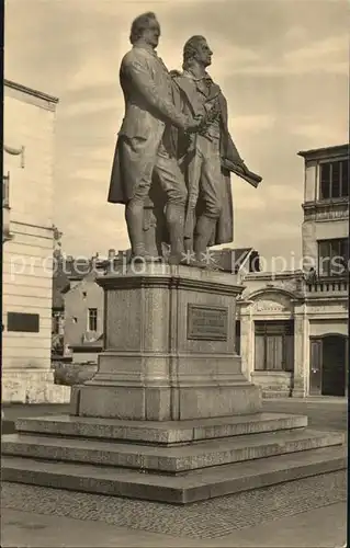 Denkmal Goethe Schiller Weimar  Kat. Denkmaeler