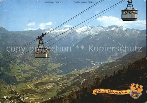 Seilbahn Kleine Scharte Bad Hofgastein  Kat. Bahnen