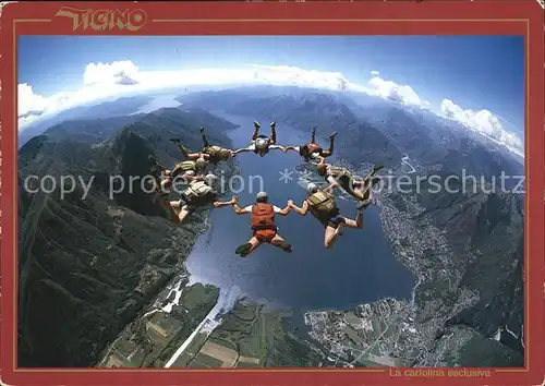 Fallschirmspringen Achterstern Magadinoebene  Kat. Flug