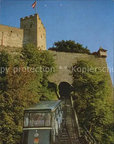 Zahnradbahn Salzburg Hohensalzburg Kat. Bergbahn