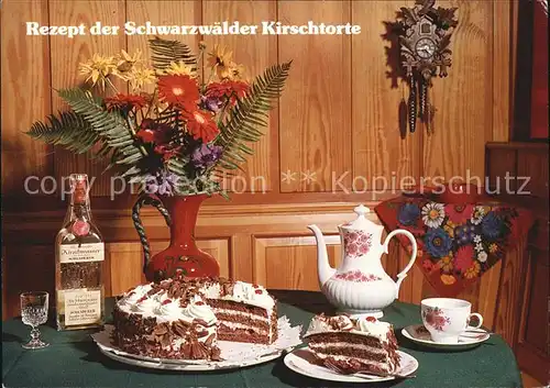 Lebensmittel Rezept Schwarzwaelder Kirschtorte  Kat. Lebensmittel