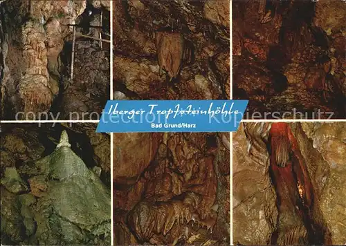 Hoehlen Caves Grottes Iberger Tropfsteinhoehle Bad Grund Harz Fledermaus Wasserfall  Kat. Berge