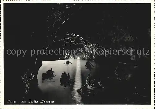 Hoehlen Caves Grottes Capri Grotta Azzurra  Kat. Berge