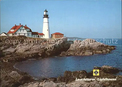 Leuchtturm Lighthouse Portland Head Maine USA  Kat. Gebaeude