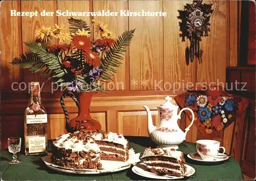 Lebensmittel Rezept Schwarzwaelder Kirschtorte  Kat. Lebensmittel