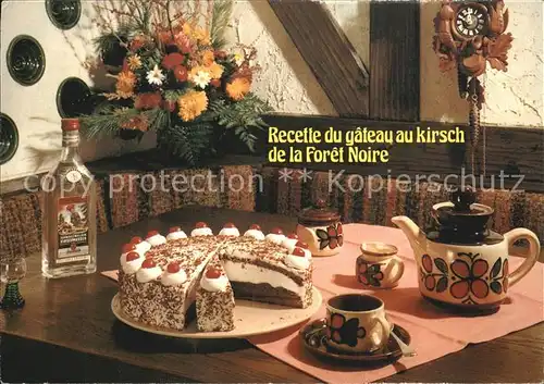 Lebensmittel Recette Gateau au kirsch Foret Noire  Kat. Lebensmittel