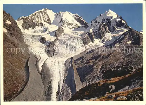 Gletscher Bianco Grat Piz Bernina Piz Roseg Kat. Berge