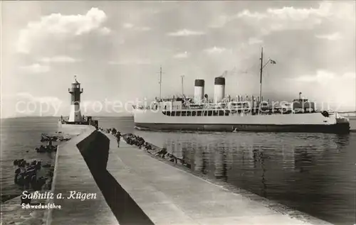 Schiffe Schwedenfaehre Sassnitz Ruegen  Kat. Schiffe