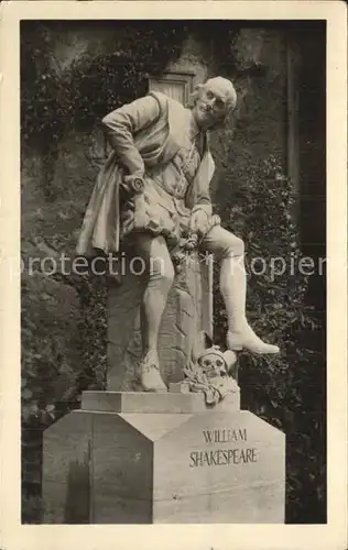 Shakespeare William Denkmal Weimar  Kat. Persoenlichkeiten