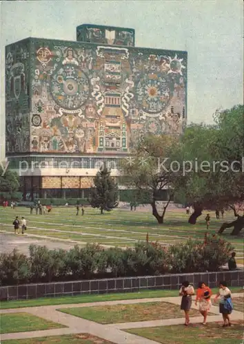 Bibliothek Library Universiteit Mexico City Juan O Gorman Gustavo Saavedra  Kat. Gebaeude