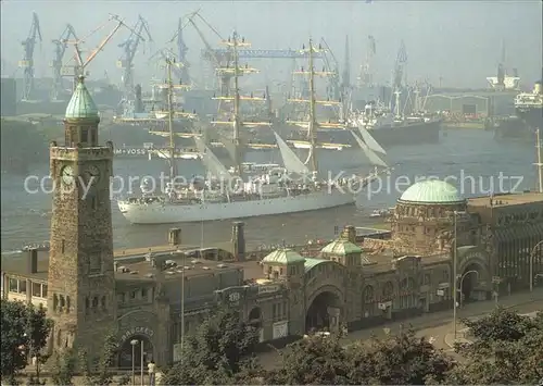 Segelschiffe Dreimast Vollschiff Libertad Hamburg St. Pauli Landungsbruecken  Kat. Schiffe