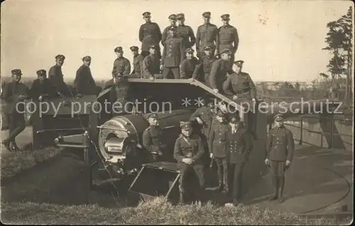 Militaria Geschuetze Gruppenfoto WK1