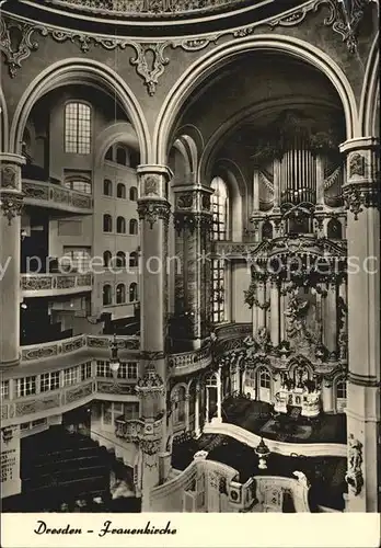 Kirchenorgel Dresden Frauenkirche  Kat. Musik