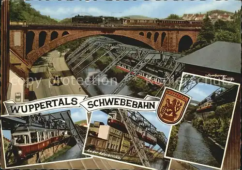 Schwebebahn Wuppertal Sonnborner Bruecke Adlerbruecke  Kat. Bahnen