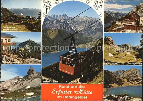 Zillertal Rofanseilbahn Erfurter Huette Grubersee Kat. Regionales