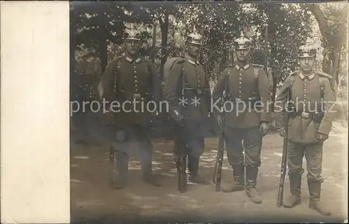 Militaria WK1 Gruppenfoto Garde zu Fuss Regiment Gewehr